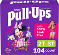 Pull-Ups Girls' Potty Training Pants, Size 2T-3T Training Underwear (16-34 lbs), 104 Count