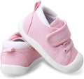 Baby Walking Shoes Toddler Girl Boy Soft Sole Breathable Cotton Canvas Shoes Infant Lightweight Non-Slip Safer Slip-on First Walkers Shoes Casual Tennis Wide Sneakers Rubber Soles Running Outdoor