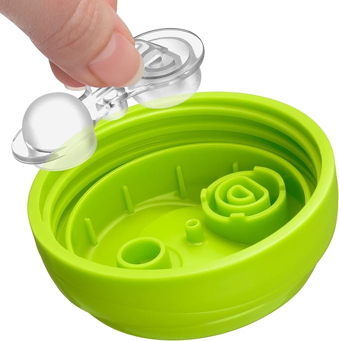 Chicco Semi-Soft Trainer with Bite-Resistant Spout and Spill-Free Lid 7oz.| Removable, Non-Slip Handles | Top-Rack Dishwasher Safe | Easy to Hold Ergonomic Indents | Green| 6+ months