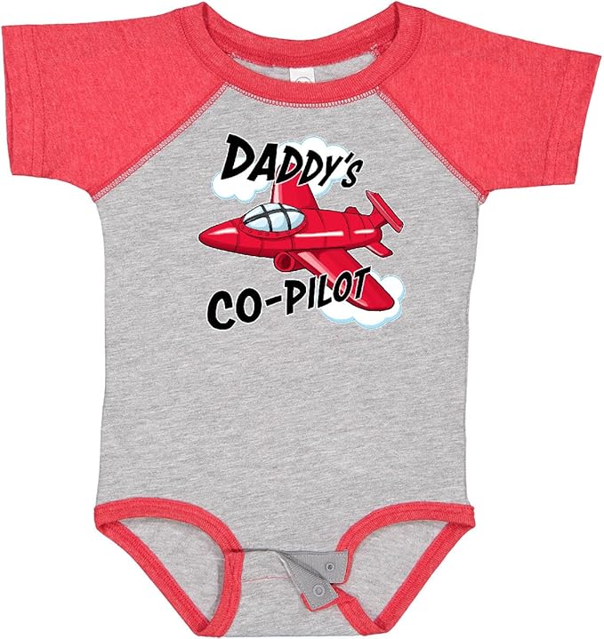 inktastic Daddys Co-Pilot for Fathers Day Baby Bodysuit