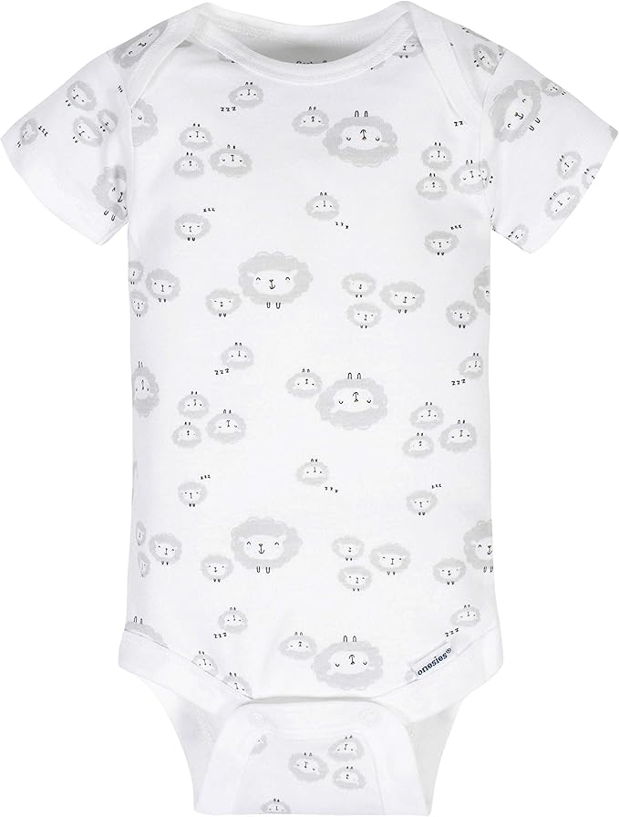 Gerber unisex-baby 8-pack Short Sleeve Onesies Bodysuits