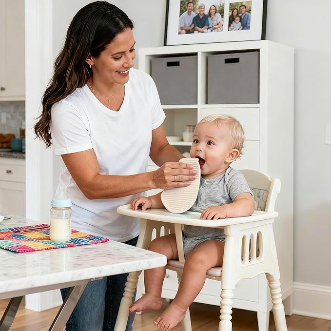 Organic Cotton Baby Washcloths - 10 Pack | Ultra-Soft Newborn Face Bath Towel - Reusable Baby Wipes for Delicate Skin Thin & Lightweight, Perfect for Babies, Kids, Toddlers, Infant (Stripes)