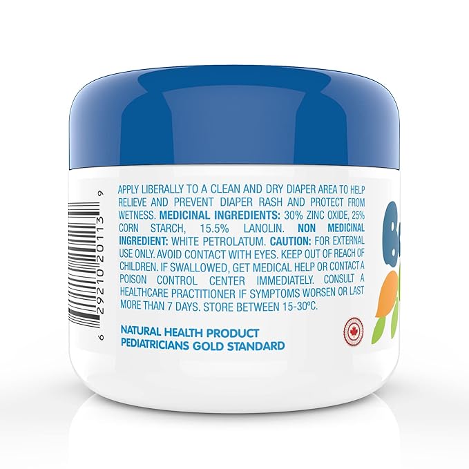 Diaper Rash Cream | 100% Natural Zinc Oxide Maximum Strength Butt Paste | Barrier Baby Cream to Help, Relieve, & Prevent Diaper Rash | Hypoallergenic Remedy for Newborns, Infants | 4oz
