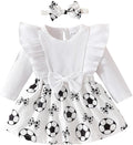 Chichoo Baby Girl Clothes Infant Fall Winter Outfits Newborn Long Sleeve Romper Dress Ruffle Bodysuit With Headband