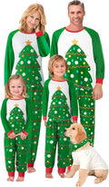 Awoscut Christmas Family Matching Pajamas Christmas Pjs Holiday Nightwear Sleepwear Sets Long Sleeve Pjs