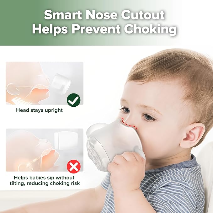 haakaa Silicone Toddler Cups, BPA Free Drop-proof Training Cups for Baby 6 Months+, 5 Ounce