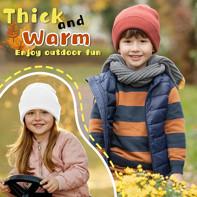 ZOORON Toddler Beanie Baby Boys Girls Beanies Kids Winter Hats Children Knit Warm Caps Soft Ski Hat