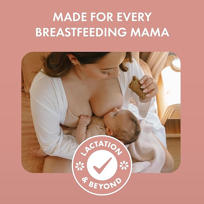 Boobie Bar Superfood Blueberry Muffin Lactation Bar for Breastfeeding Moms to Increase Milk Supply | #1 Selling Lactation Snack Bars | Vegan, Fenugreek-Free, Gluten-Free, Dairy-Free (7 Bars)