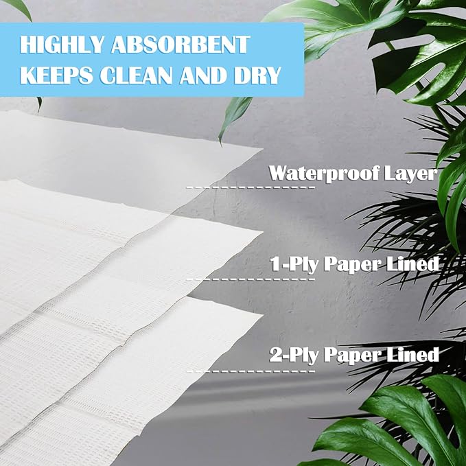 Mixweer 1000 Pack Baby Disposable Changing Pads Quick Absorb Diaper Changing Table Pads Sanitary Liners Soft Waterproof for Baby Child Adult Pets Travel Changing Stations (13" x 18")