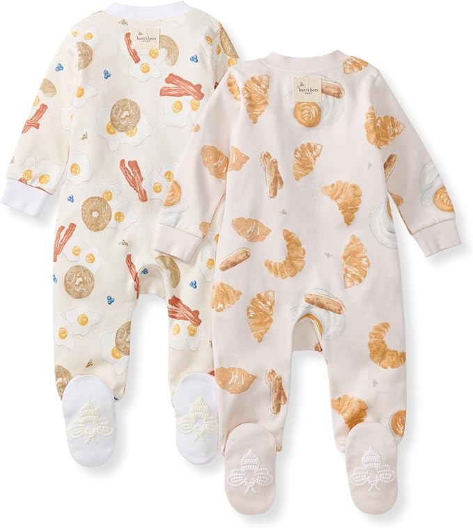 Burt’s Bees Baby Boys' One-Piece Sleep and Play 100% Organic Cotton PJs