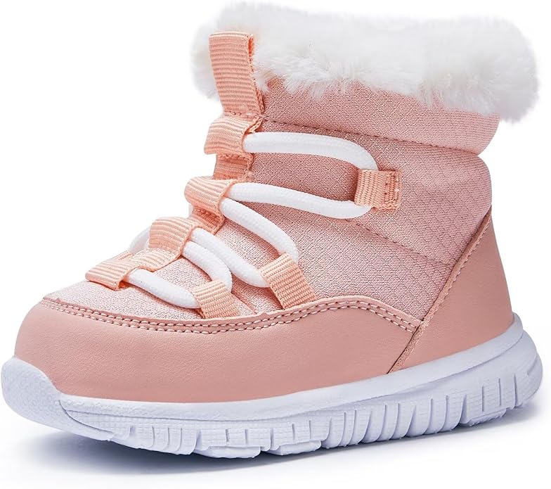 BMCiTYBM Girls Boys Snow Boots Warm Winter Fur Lined Baby Shoes (Infant/Toddler/Little Kid)