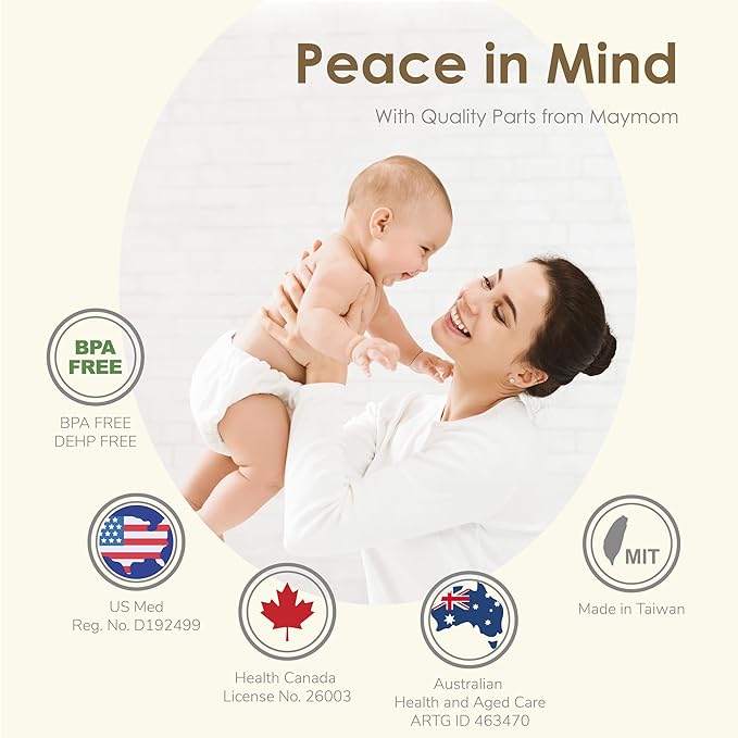 Maymom Pump Parts Compatible with Spectra S2 S1 Replacement Kit, 15mm Flange Valve Tube Bottle Backflow Protector, Not Original Spectra S2 Replacement Pump Parts Duckbill Valve Bottle