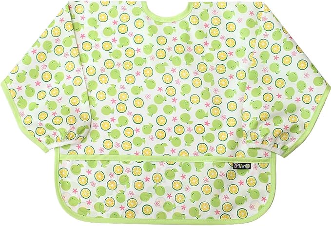 Long Sleeve Waterproof Bib for Toddlers – Feeding Smock for Baby Mealtime, Self-Feeding, Painting & Messy Play, BPA-Free