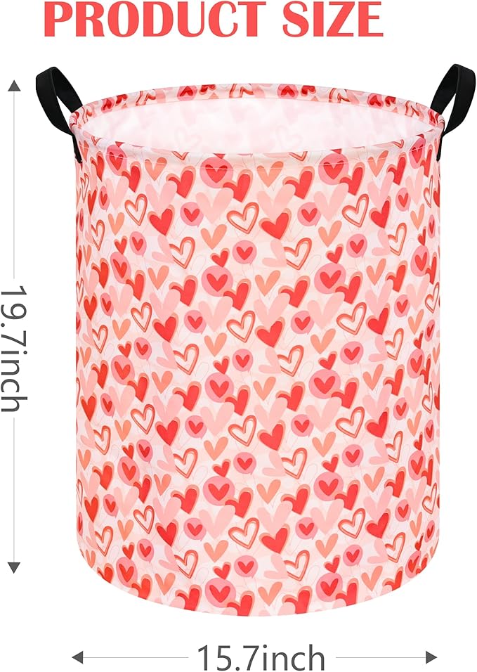 Round Laundry Hamper Storage Basket Laundry Organizer Hamper Storage Bins Clothes and Toys Box Nursery Hamper Gift Basket For Kids with Handles