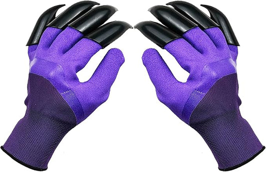 DCCPAA Garden Gloves with Claws,Claw Gardening Gloves for Digging,Planting, Weeding, Seeding-Waterproof for Men and Women