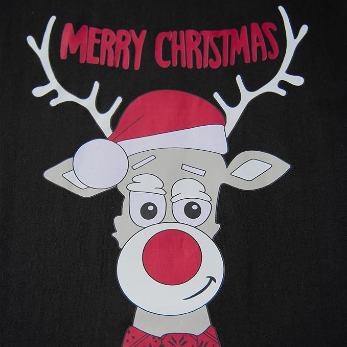 Awoscut Christmas Family Matching Pajamas Christmas Pjs Holiday Nightwear Sleepwear Sets Long Sleeve Pjs