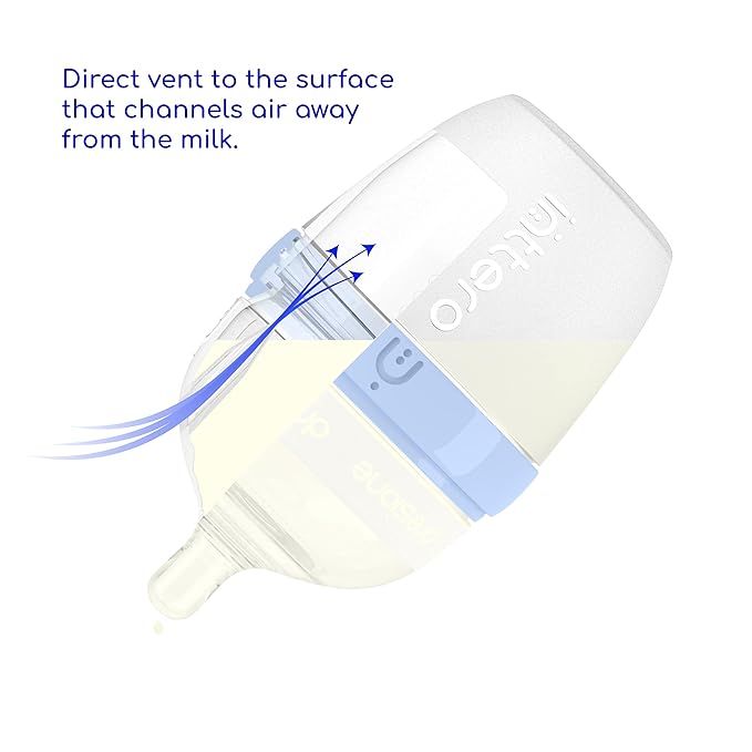 Inttero Breast-Mimic Anti-Colic & Air-Free Vent Nipples - Medium Flow (3-6 Months / 2 Holes) / 3-Pack