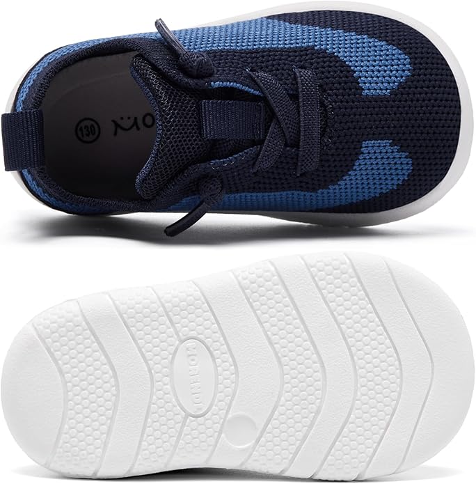 MORENDL Toddler Shoes Baby Walking Sock Shoes Infant Sneakers 0-4 Years Boy Girl Barefoot Tennis Shoe Non-Slip Brethable
