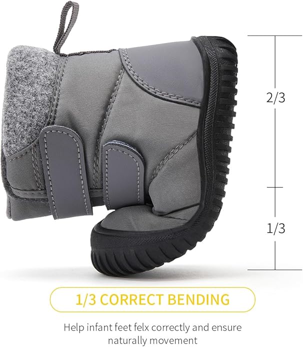 BMCiTYBM Toddler Baby Winter Snow Boots Boy Girl Faux Fur Warm Non Slip First Walking Infant Shoes