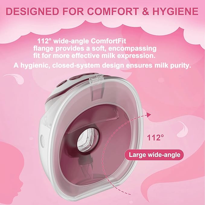 Wearable Breastfeeding Pump & Lactation Massager, FDA Cleared with Hospital-Grade Suction, Hands-Free, Invisible & Quiet, 4 Modes | 15 Levels, BPA-Free PA12, 2-Pack
