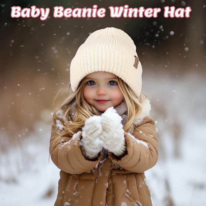 Bebila Baby Beanie Toddler Infant Winter Hats Knit Warm Caps for Boys Girls
