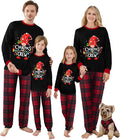 Awoscut Christmas Family Matching Pajamas Christmas Pjs Holiday Nightwear Sleepwear Sets Long Sleeve Pjs