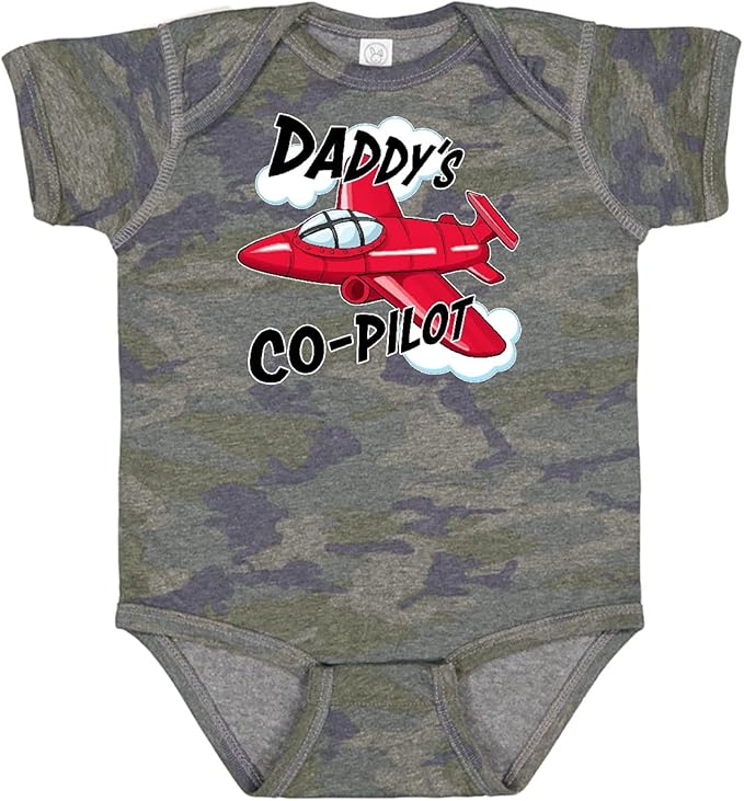 inktastic Daddys Co-Pilot for Fathers Day Baby Bodysuit