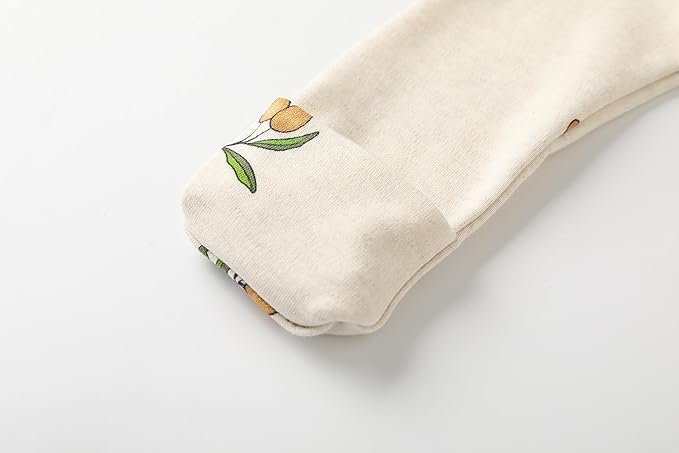 O2 BABY Baby Boys Girls Organic Cotton Zip-Front Sleeper Pajamas, Footed Sleep 'n Play
