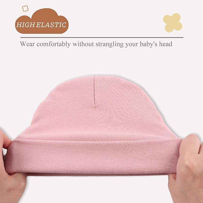 Bamery Cotton Baby Girl Hat Preemie Boys Beanie Newborn Hospital Hats Winter Infant Hats for Girls