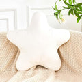 White Star Throw Pillow, Cute Star Pillow Room Decor, Soft 19.6" Star Shaped Decorative Throw Pillow for Bedroom, Star Plush Floor Cushions Pillows