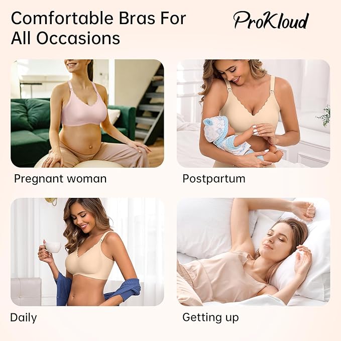 Nursing Bras for Breastfeeding Seamless Supportive Maternity Bras Women Comfort Pregnancy Sleep Bralette