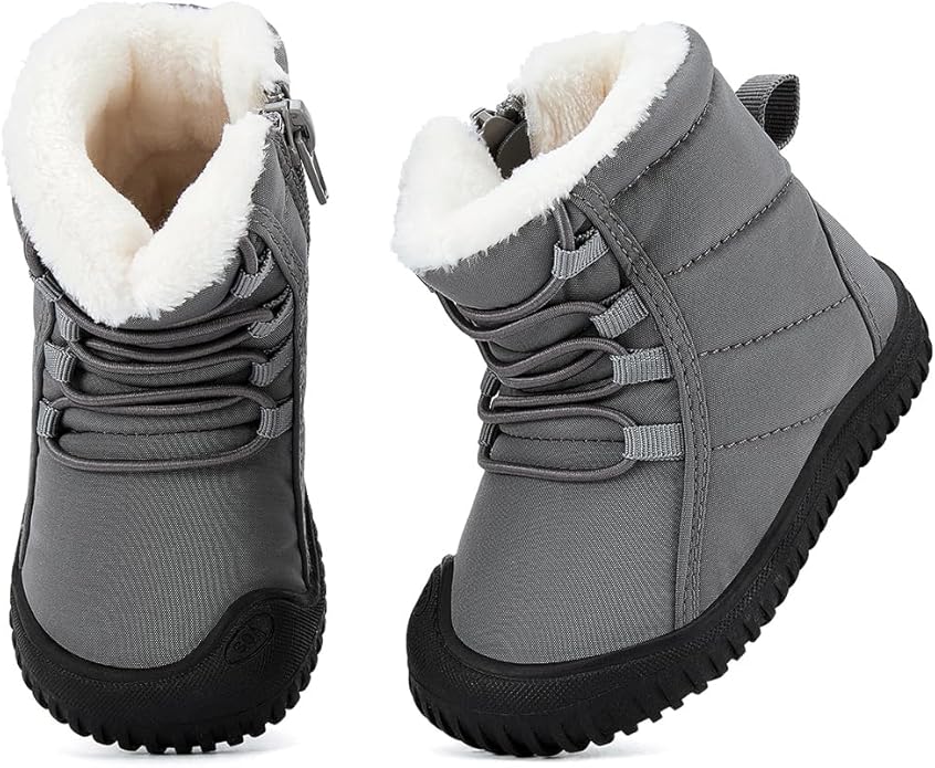 BMCiTYBM Toddler Baby Snow Boots Winter Shoes Boys Girls Cold Weather Baby Faux Fur Shoes