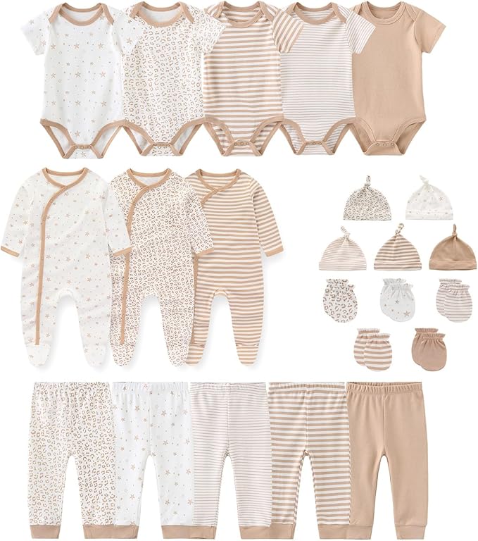 Unisex Baby Boy Girl Clohtes Pants Sets 23 pack Cotton Casual New born Clothing Comfort Infant Birthday Outfit