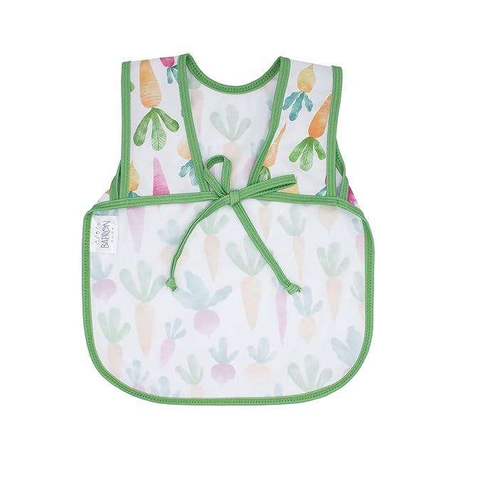 BapronBaby Farm Produce Bapron - No Neck Tie Safer Bib for Baby & Toddler - Soft Waterproof Stain Resistant - Machine Washable - Sz Preschool 3-5yrs