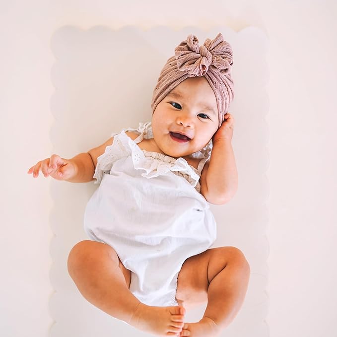 Ava + Oliver Vegan Leather Baby Changing Mat (16 X 30 in) - Multipurpose Wipeable and Portable Diaper Changing Mat - Foldable for Travel (Sage Scallop)
