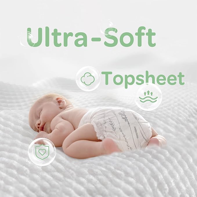 Parasol Clear+Dry Disposable Diapers and Clear+Pure Wipes Kit, RashShield Protection, Size 2 (10-18 lbs), Diaper Bundle of 216 Diapers & 240 Wipes