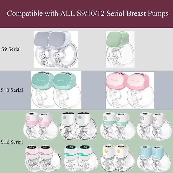 Upgrade Duckbill Valves Compatible with TSRETE/kmaier/eulumap/Momcozy S9/S12 Wearable Breast Pump，Original Parts Updated with Free Rotation,6pcs