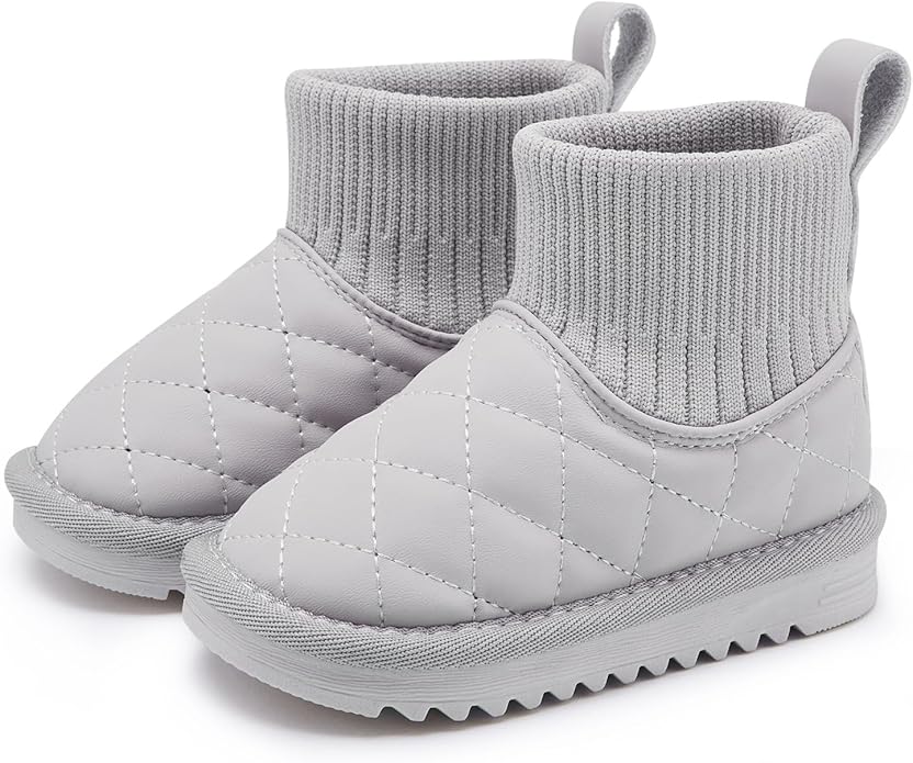 BMCiTYBM Girls Boys Snow Boots Warm Winter Fur Lined Baby Shoes (Infant/Toddler/Little Kid)