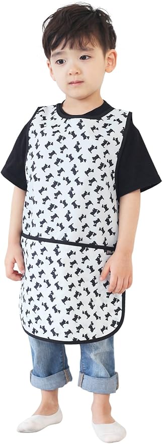 Kids Painting Apron – Waterproof Art Smock for Toddlers & Preschoolers, Messy Play, Baking, Crafts, Cooking, Mealtime