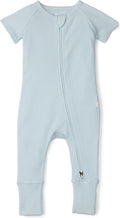 Loulou Lollipop Tencel Lyocell Short Sleeve Zipped Romper