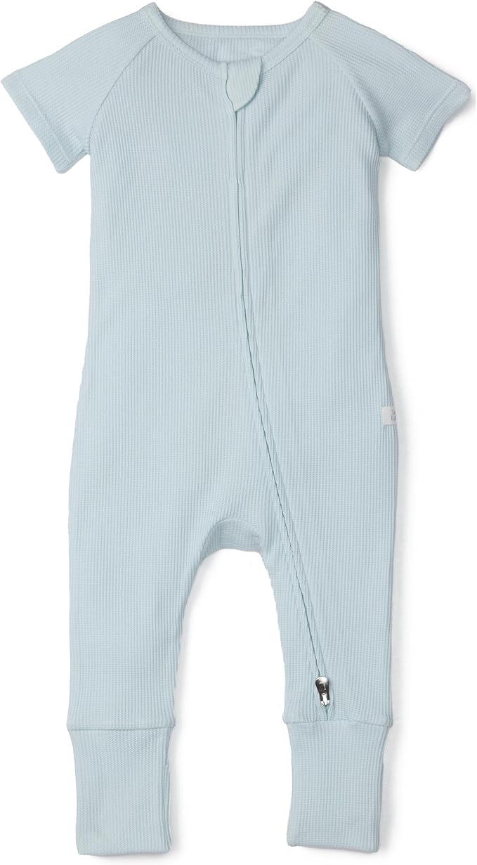 Loulou Lollipop Tencel Lyocell Short Sleeve Zipped Romper