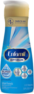 Enfamil Optimum (Enspire) Ready-to-Feed Baby Formula, Our Closest to Breast Milk, Brain-Building DHA, 32 Fl Oz