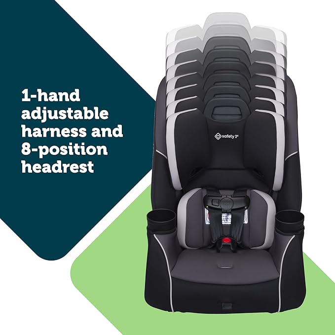 Safety 1st Crosstown Slim All-in-One Convertible Car Seat, City Storm