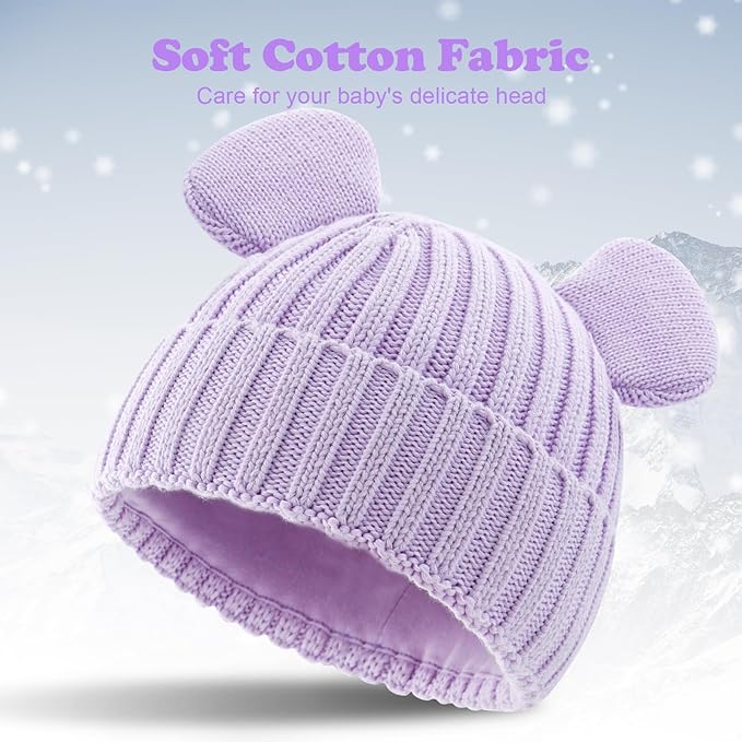 Toddler Boy Winter Beanie Baby Knit Hat Warm Girl Beanies Newborn Cute Hats for Kids
