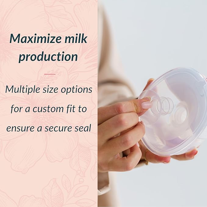Ameda Breast Pump Flange Insert | 19mm Flange Insert | Ameda Pump Parts | Universal Flange Insert | Compatible with GLO, MYA Joy, MYA Joy Plus and Pearl Breast Pumps | 2 Count