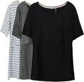 Smallshow Women's Maternity Nursing Tops Short Sleeve Breastfeeding Clothes