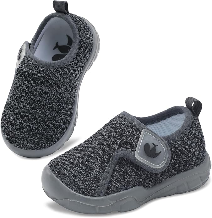 FEETCITY Baby Shoes Boys Girls First Walking Shoes Infant Sneakers Lightweight Slip On Shoe