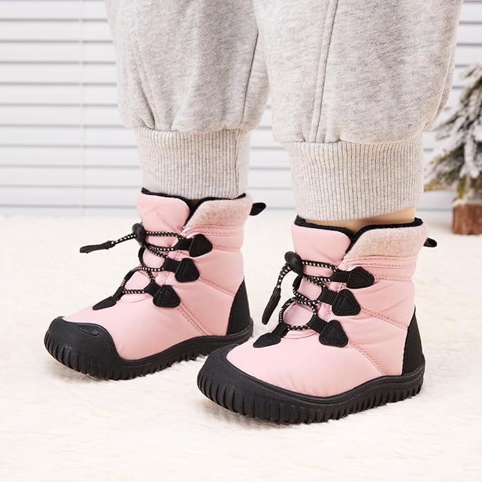 BMCiTYBM Toddler Baby Winter Snow Boots Boy Girl Faux Fur Warm Non Slip First Walking Infant Shoes