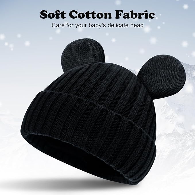 Toddler Boy Winter Beanie Baby Knit Hat Warm Girl Beanies Newborn Cute Hats for Kids