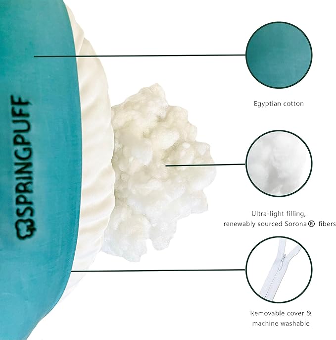 Premium Egyptian Cotton Versatile Pregnancy Maternity Pillow for Women – Adjustable & Cooling Body, Leg & Knee Support, Pain Relief, Machine Washable – Side Sleeping, Belly, Back, HIPS